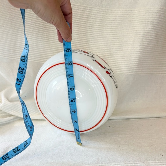 Vintage Milk Glass Shade Ceiling Light Deco Hand Painted Tea Kettle Kitchen - Picture 6 of 12